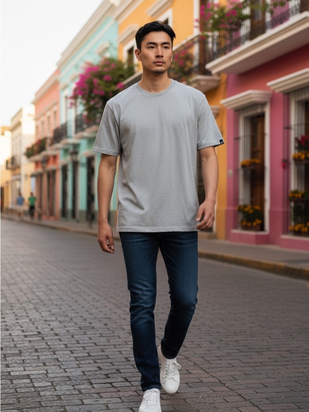 XRAY JEANS Gray Men’s Basic Cotton Crew Neck Short Sleeve Stretch T-Shirt Size M